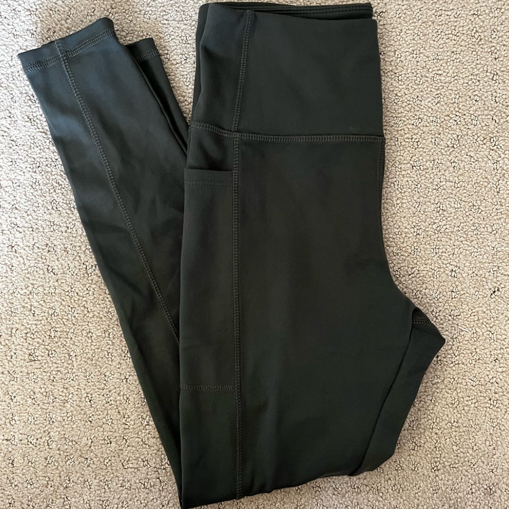 Olive green leggings